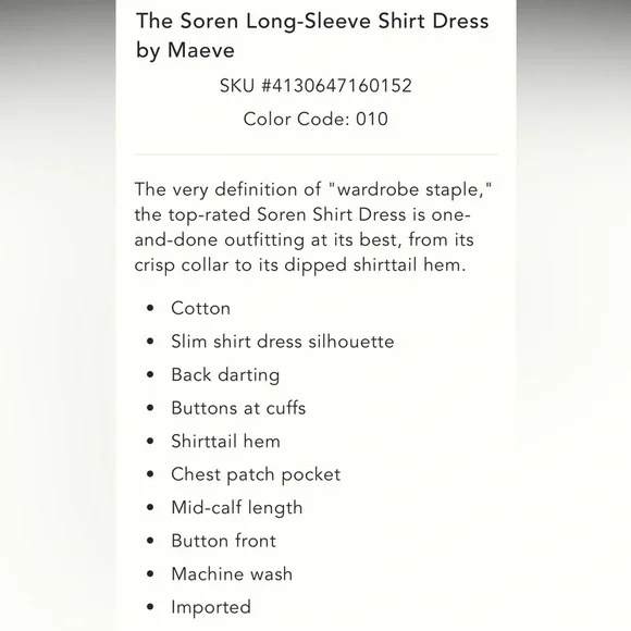 🎉SUPER RARE🎉Anthropologie NWT The Soren Long-Sleeve Shirt Dress Candy 🍭 print S. - Picture 6 of 16